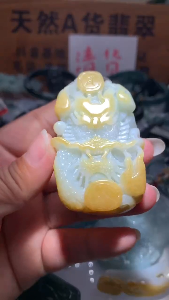 【闪购商品】翡翠颈饰未镶嵌保真天然A货翡翠