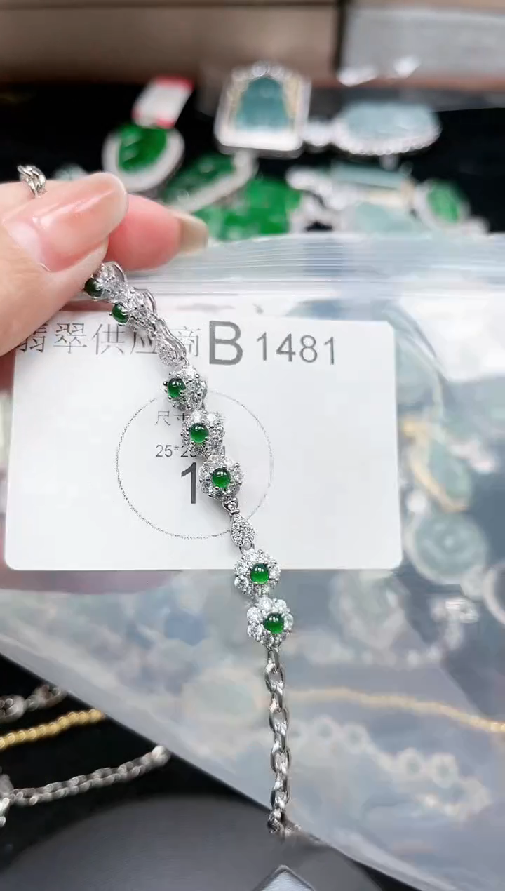 【闪购商品】翡翠颈饰未镶嵌1481赠皮绳