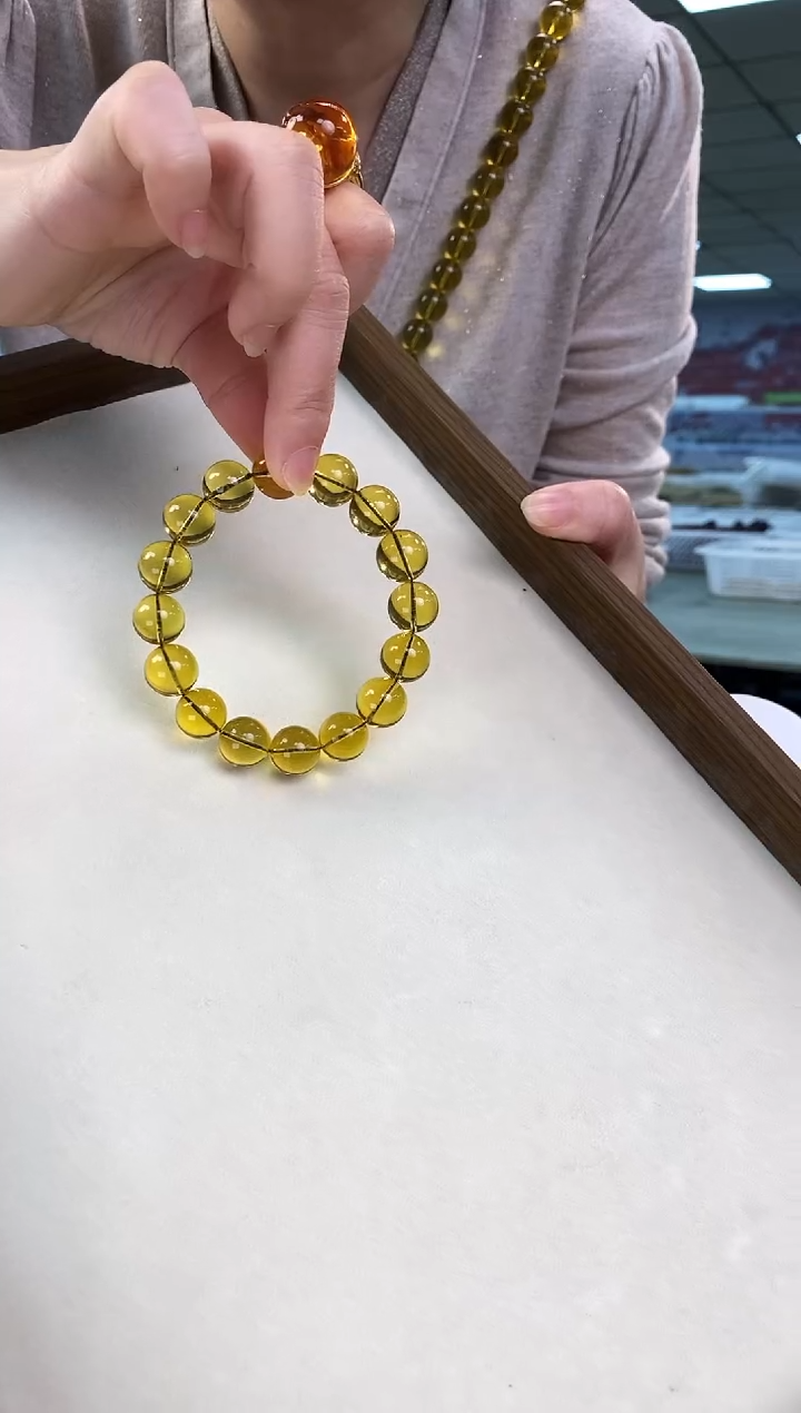 【闪购商品】蓝珀手链未镶嵌13+墨西哥净水手串