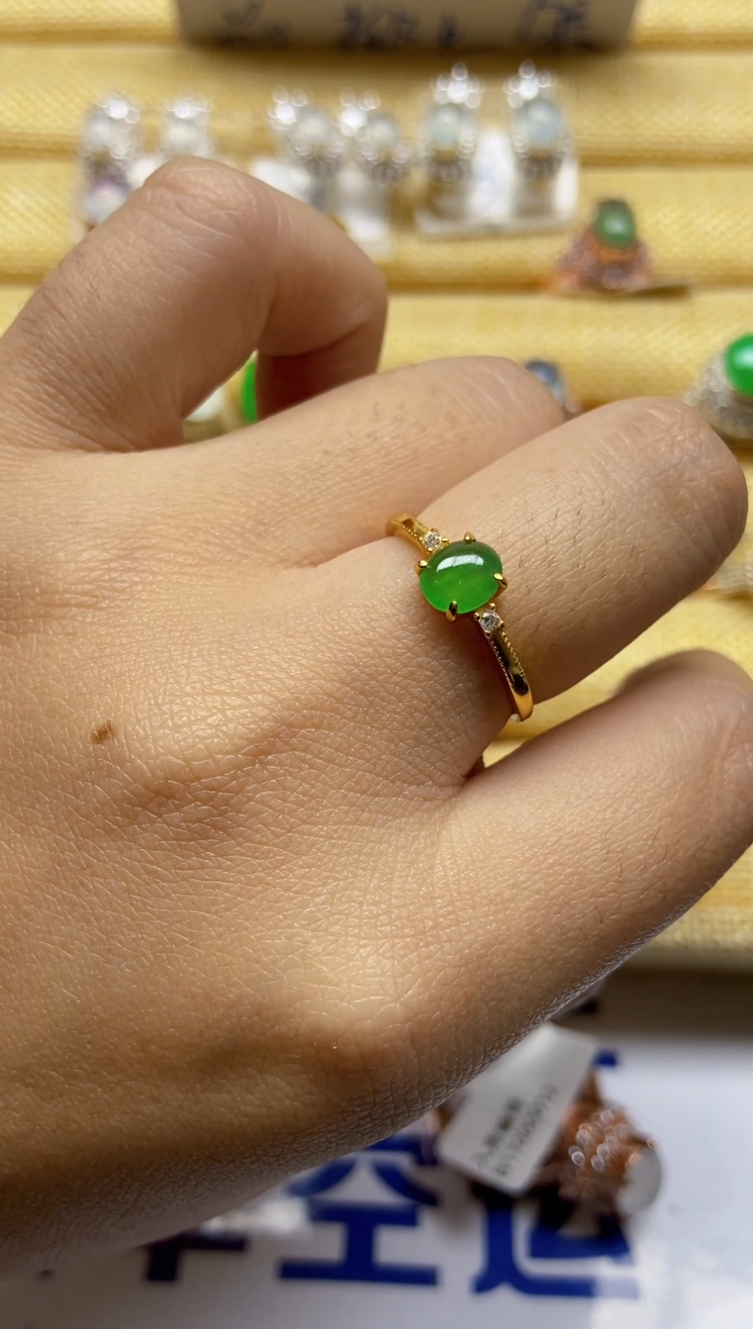 【闪购商品】翡翠戒指银S925镶嵌0000