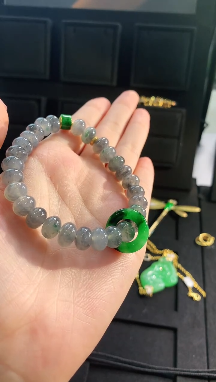 【闪购商品】翡翠手链未镶嵌手串