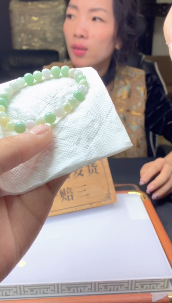 未镶嵌手链翡翠天然缅甸珠串拍一发一