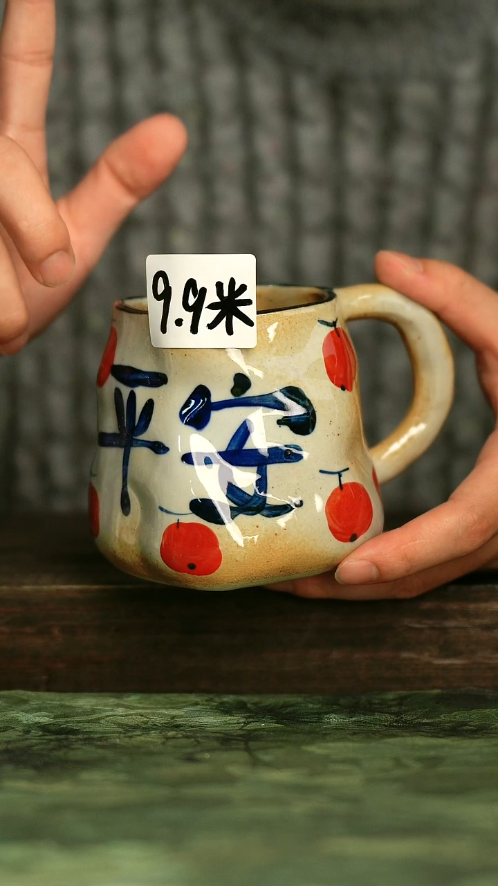 陶瓷青诗集手工手绘瓷器
