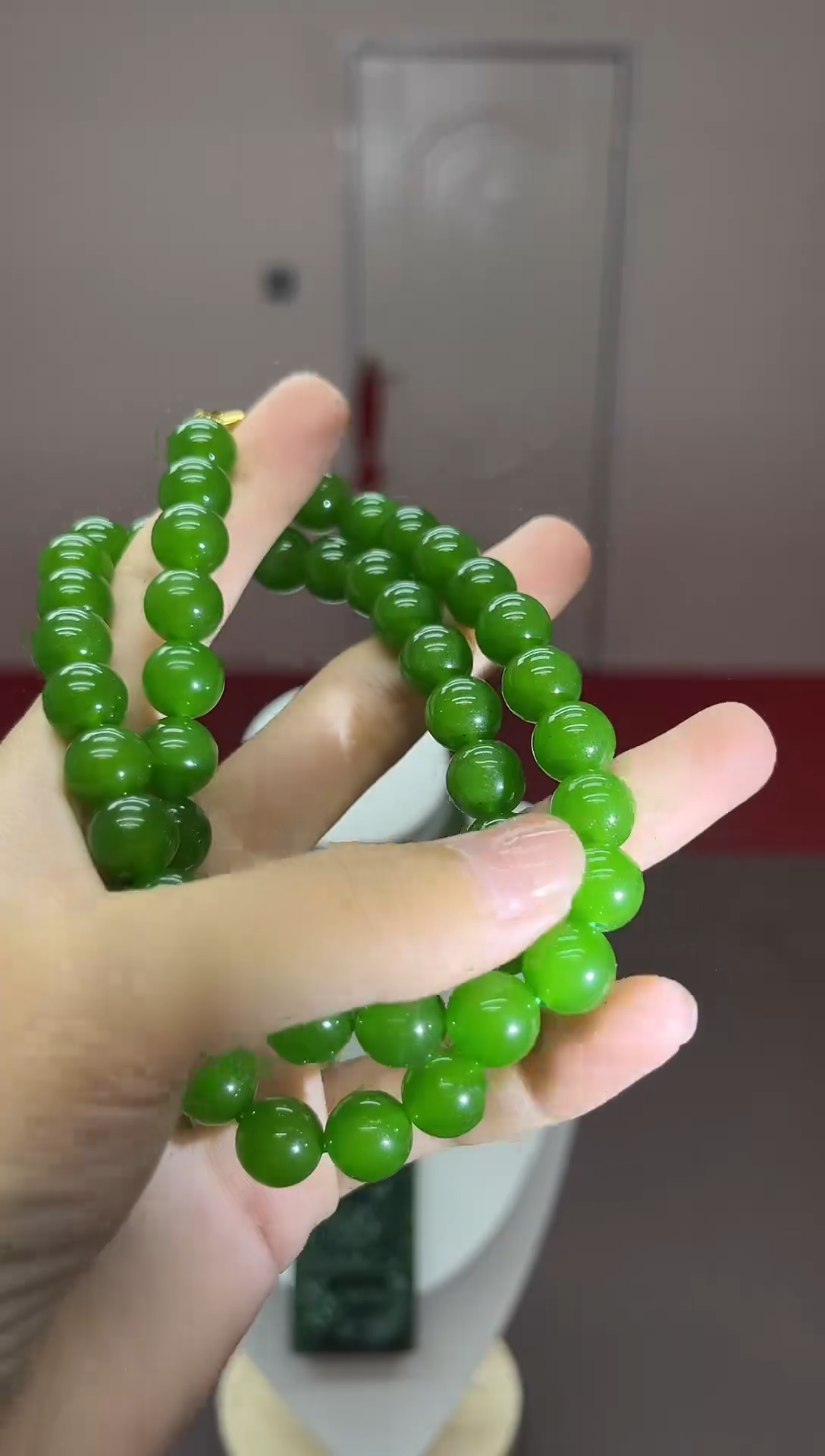 颈饰未镶嵌和田玉（碧玉）妈妈链