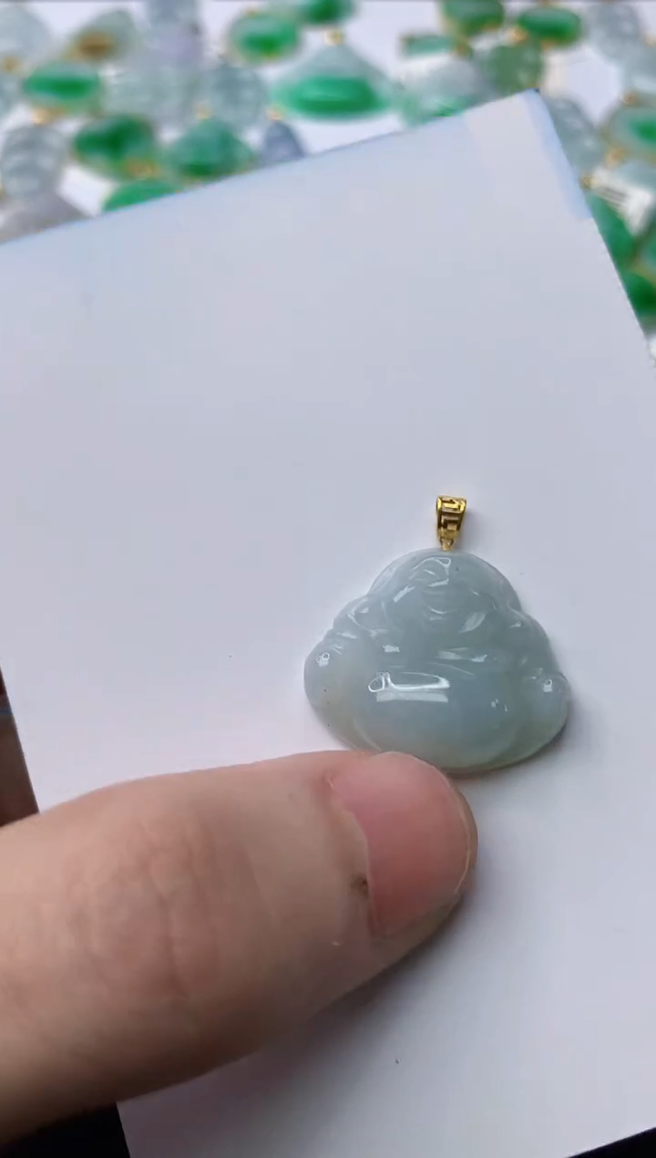 【闪购商品】翡翠颈饰18K金镶嵌4.........