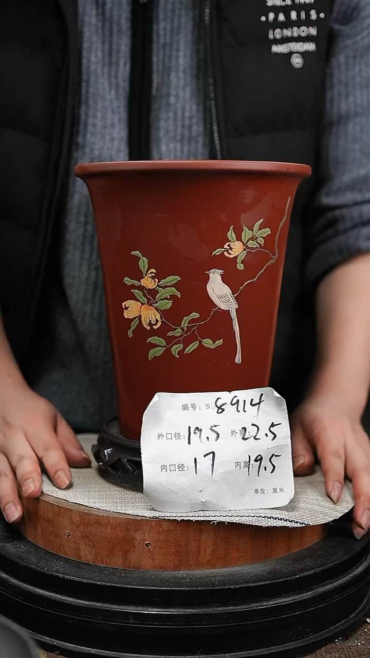 【闪购商品】紫砂花盆紫砂花盆8914+s