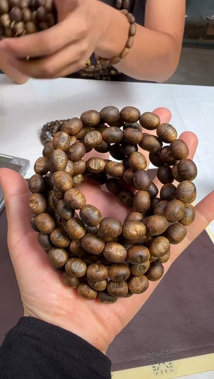 手串沉香99沉海南霸王岭奇楠沉香留疤单圈多样性发1