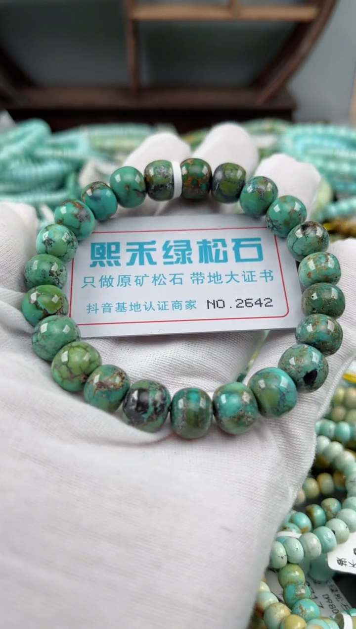 未镶嵌绿松石松石2642
