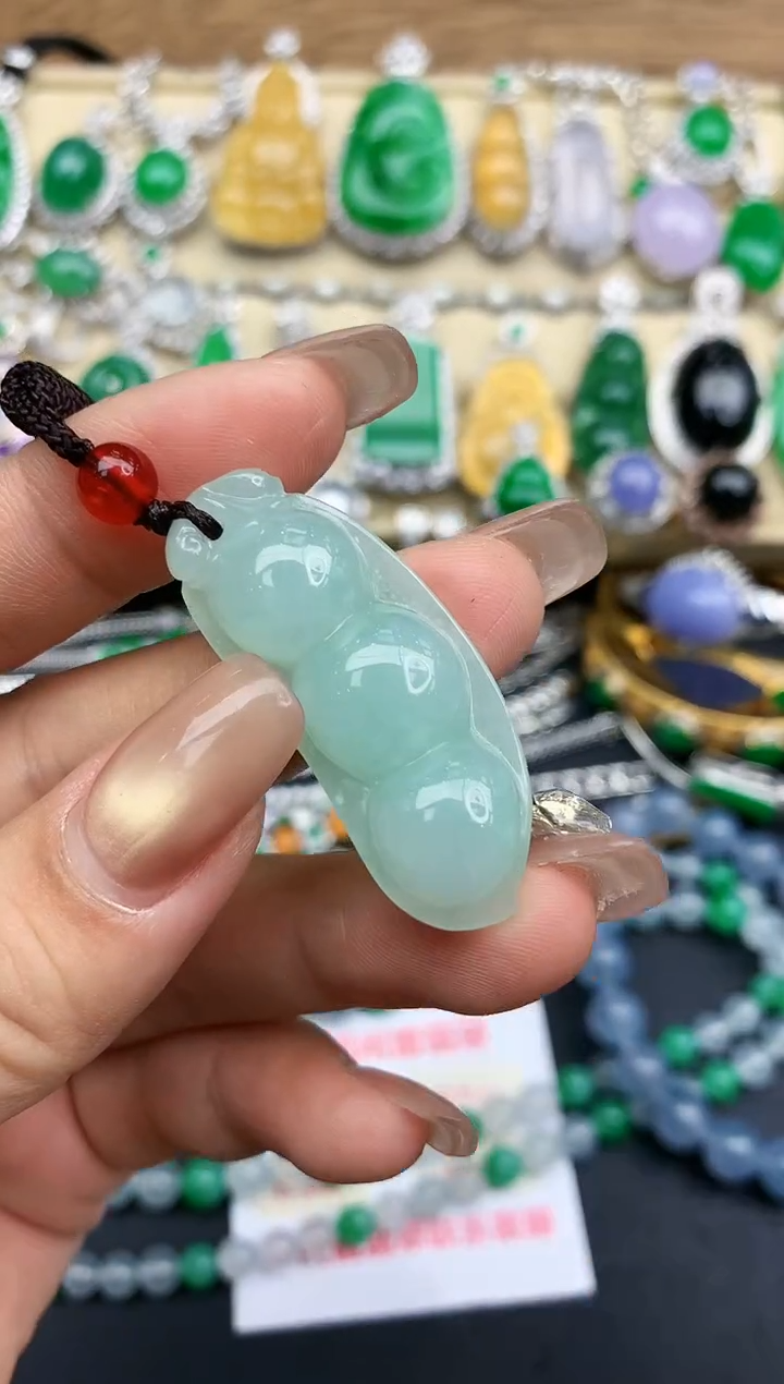 颈饰未镶嵌翡翠25-中国好珍宝