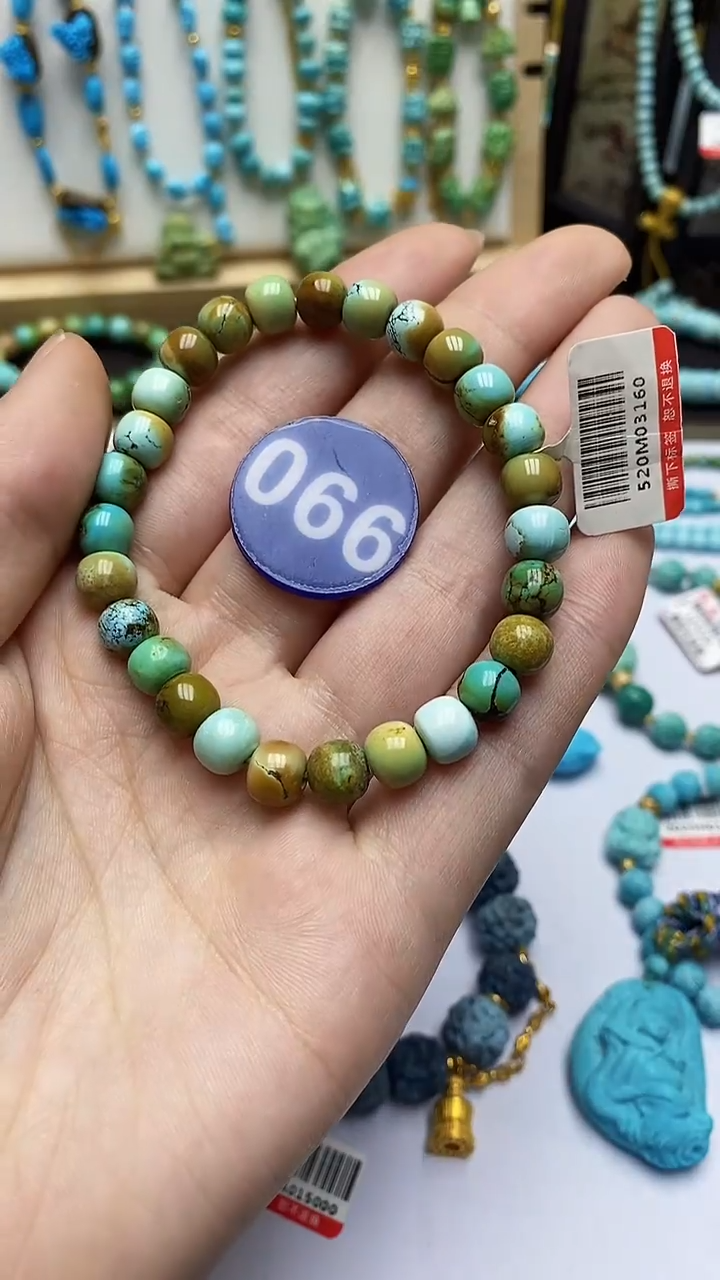绿松石未镶嵌手串990