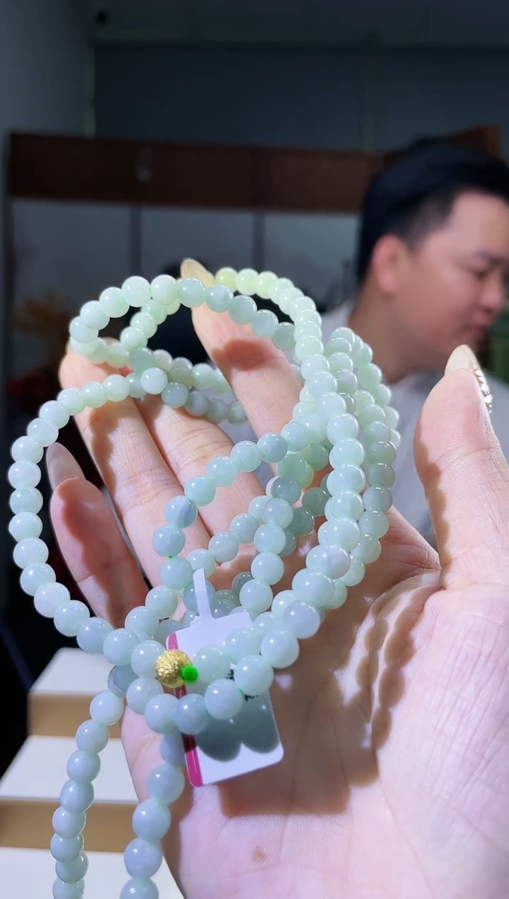翡翠未镶嵌颈饰多样性发其一珠链6