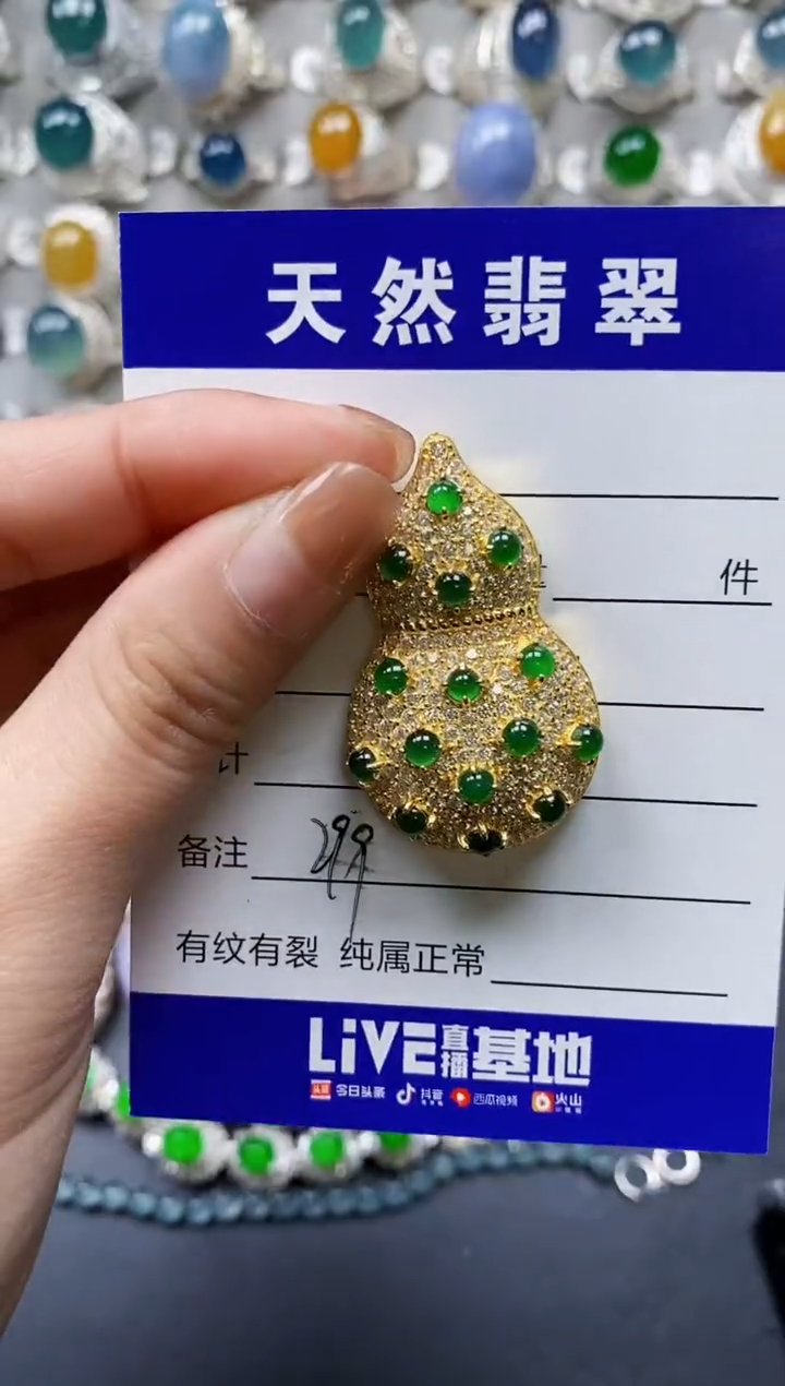 【闪购商品】翡翠颈饰银S925镶嵌0299