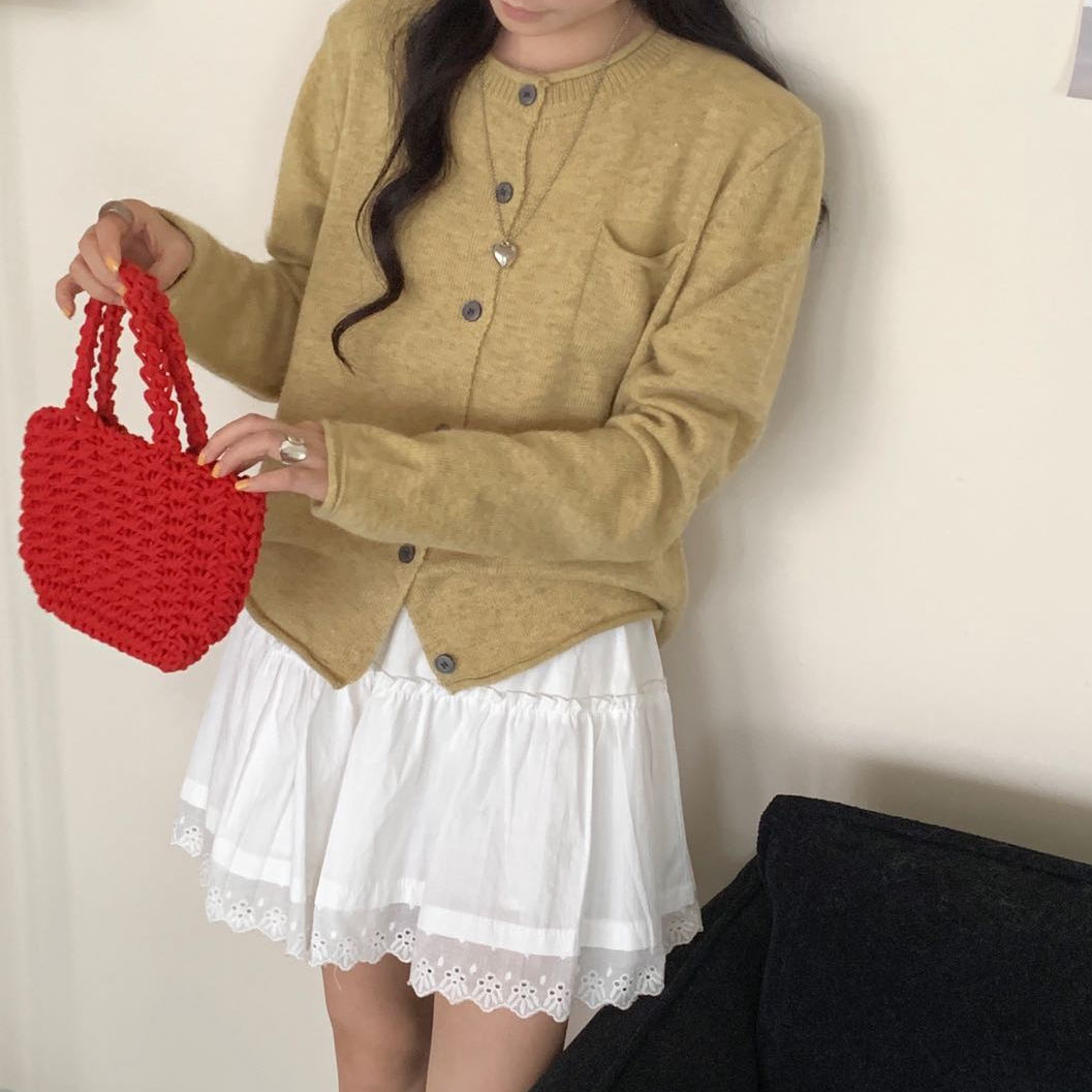 950#新款小香风长袖针织衫时尚百搭开衫