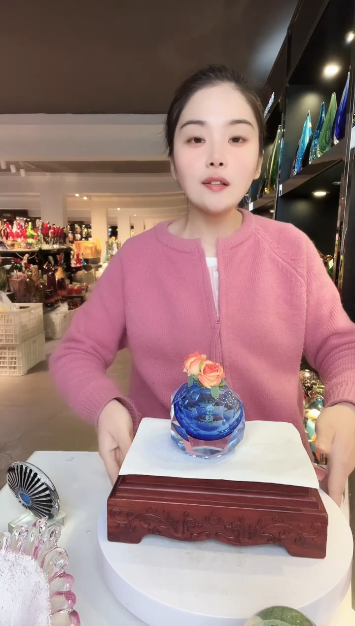 【闪购商品】茶盏琉璃摆件家居摆件