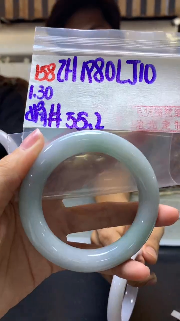 【闪购商品】定制翡翠未镶嵌158手镯55.2+1980元+拍一发一