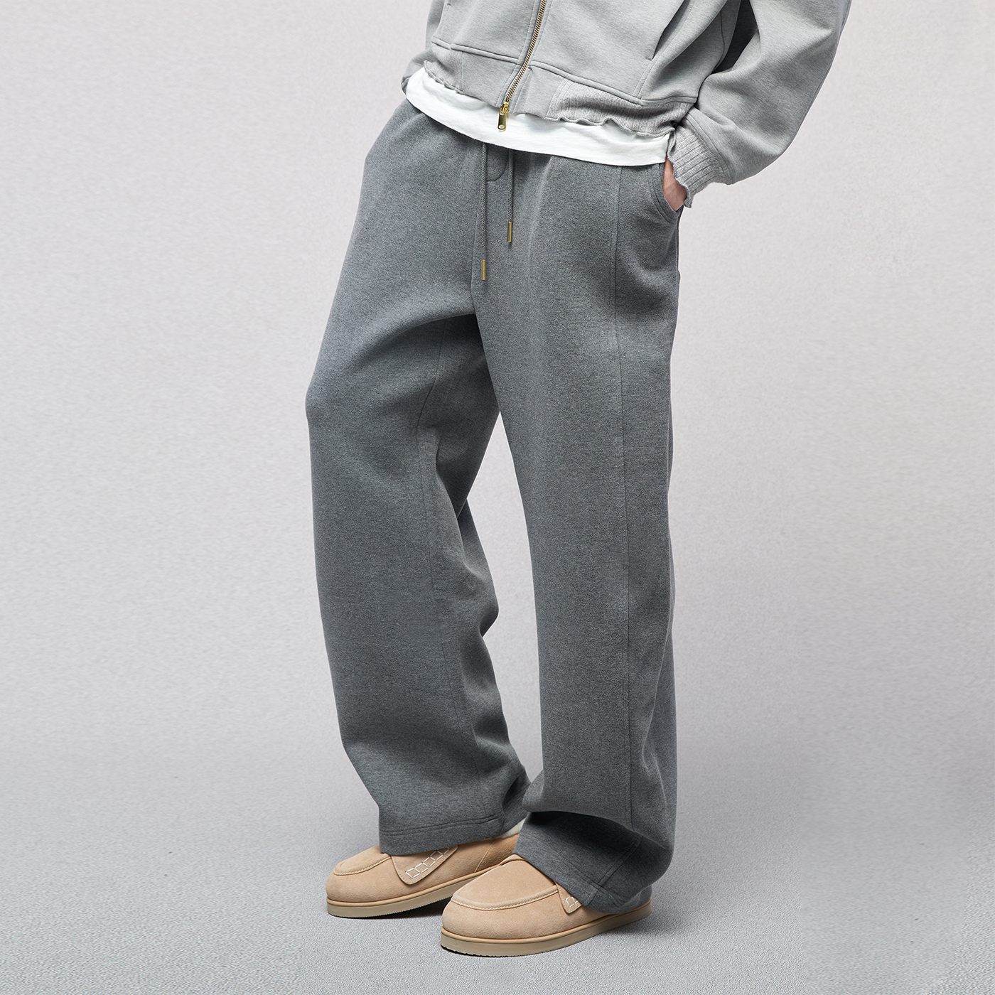 官方直营Epide Prefab加厚空气层多口袋松紧腰弯刀香蕉卫裤休闲裤