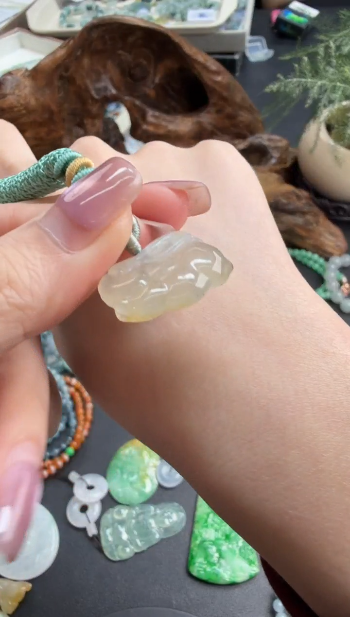 吊坠(不含链)未镶嵌翡翠翡翠饰品-222 兔子