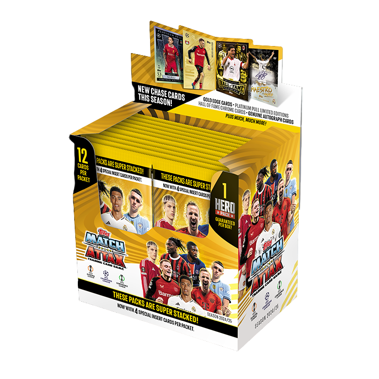 【盲盒】24-25topps MatchAttax欧冠追加版 补充包【下单默认代拆】