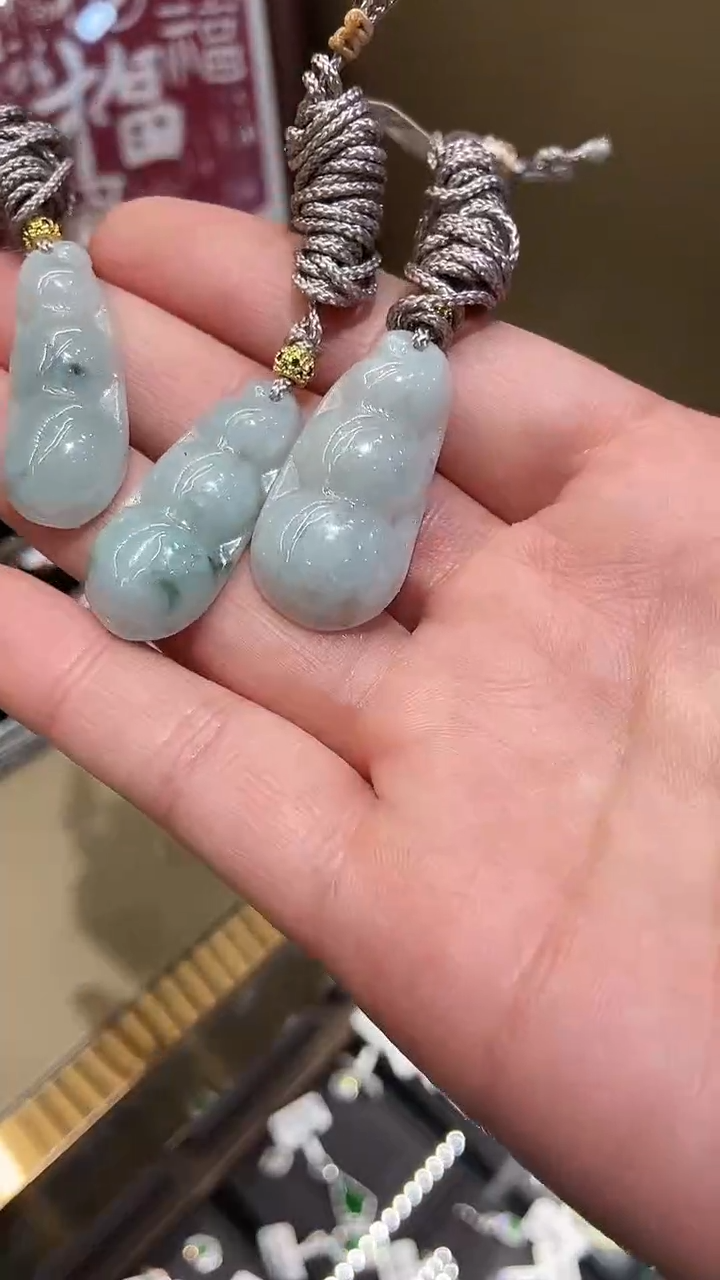 颈饰未镶嵌翡翠44142177L 翡翠福豆