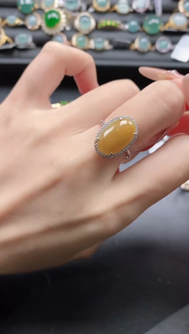 【闪购商品】翡翠戒指银S925镶嵌11111