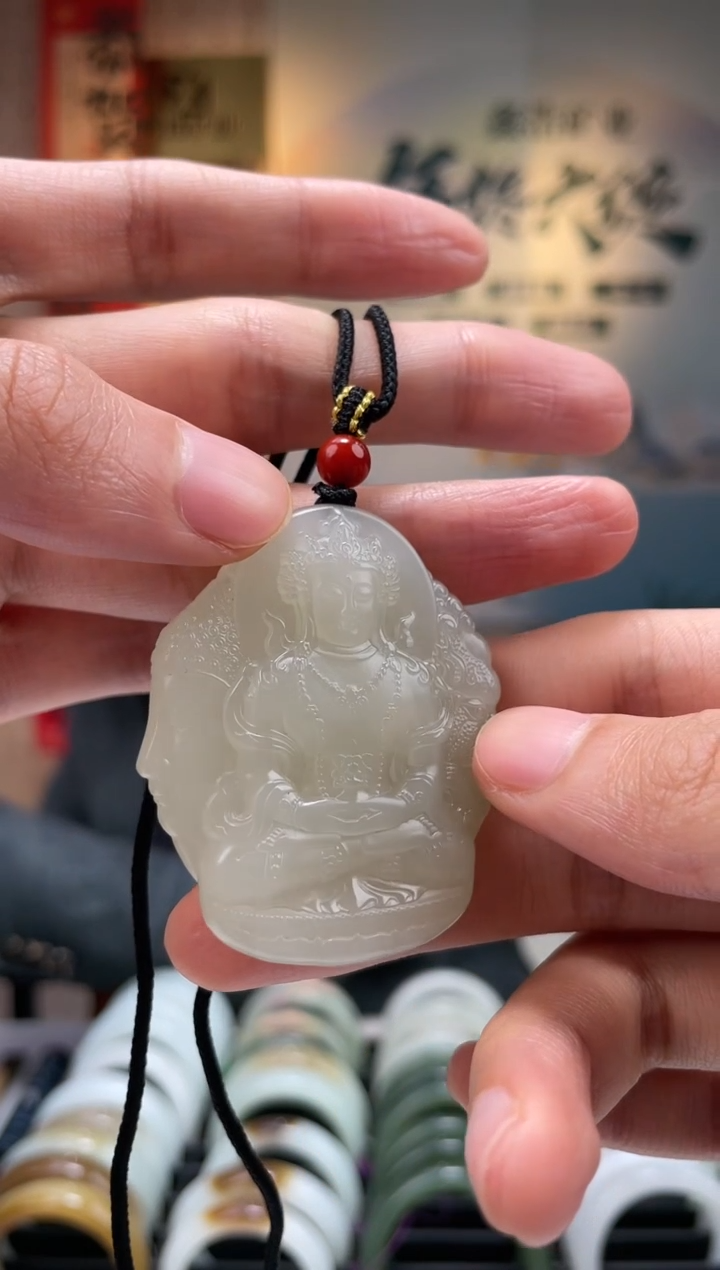 【闪购商品】和田玉颈饰未镶嵌一念之间挂件一件