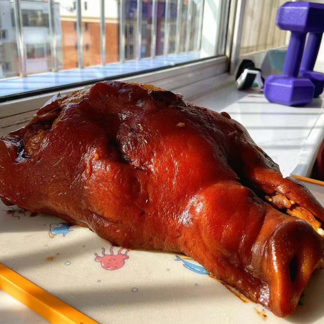 无水无油酱猪脸美食