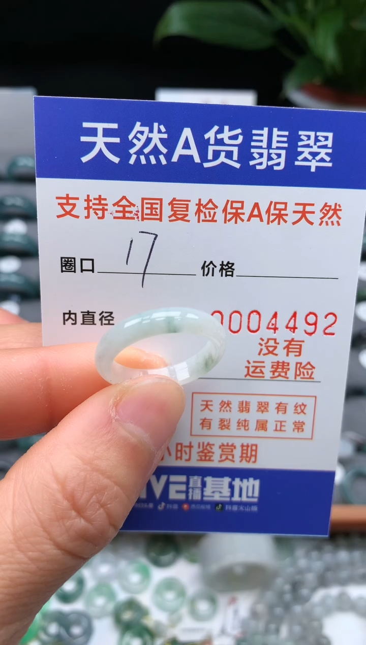 【闪购商品】翡翠戒指未镶嵌17号圈口4492