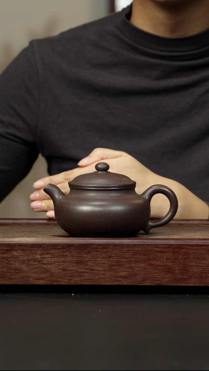 紫砂茶壶粗砂紫泥 仿古
