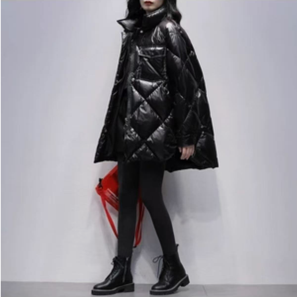 【TD】女短款2025冬装新款韩版白鸭绒时尚显瘦保暖加厚外套8048