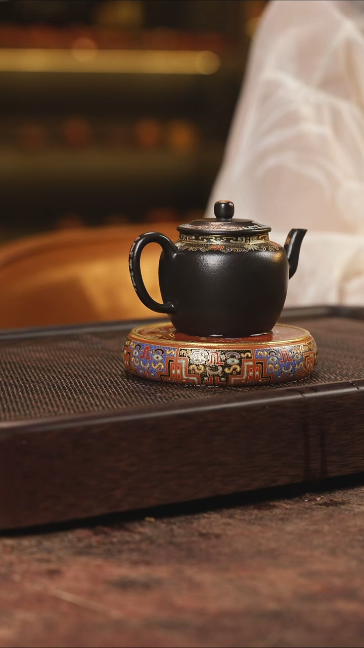 茶壶紫砂珐琅小宫灯