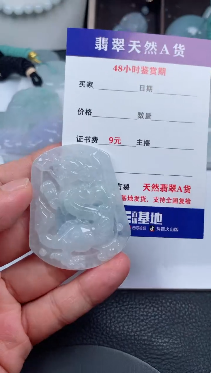 翡翠未镶嵌颈饰         