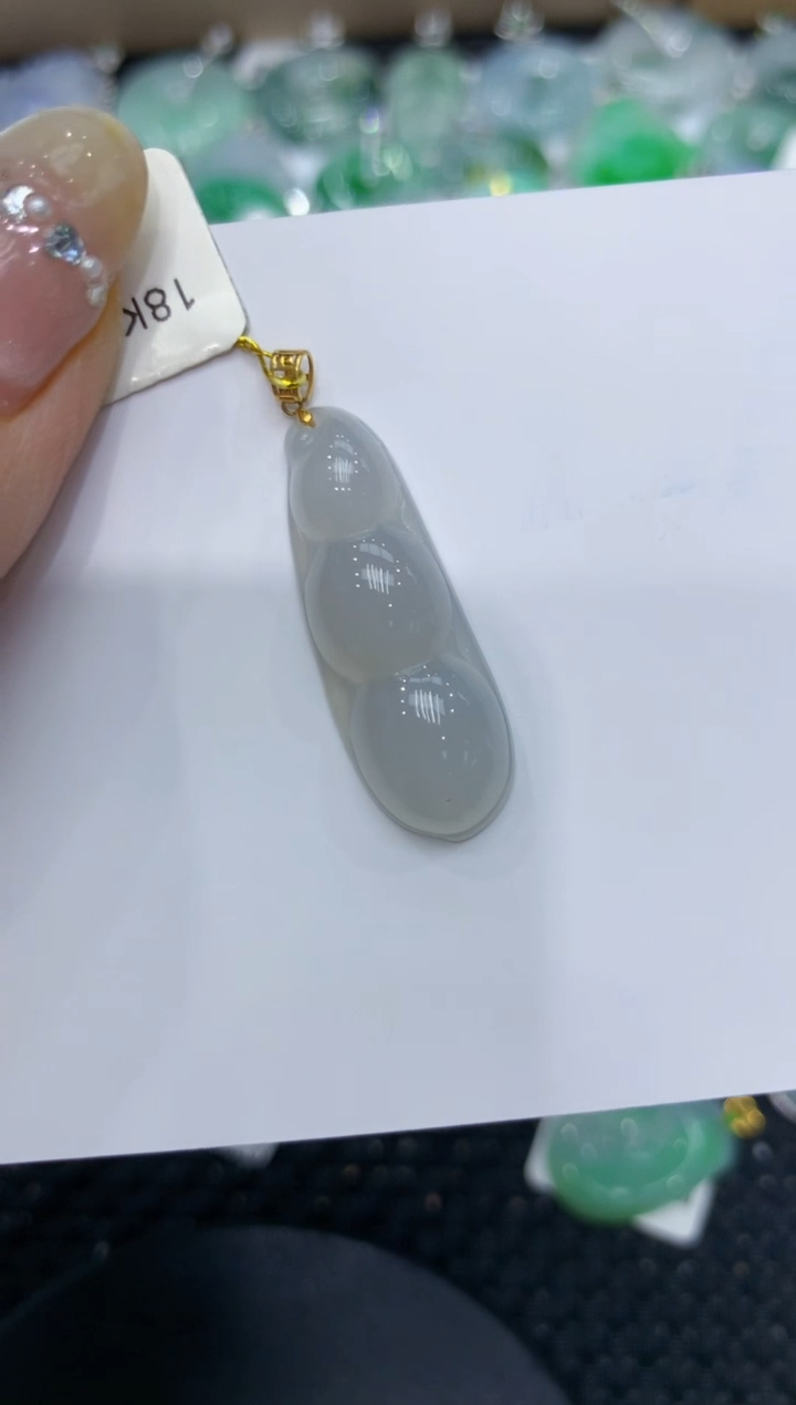 【闪购商品】翡翠颈饰18K金镶嵌222222222