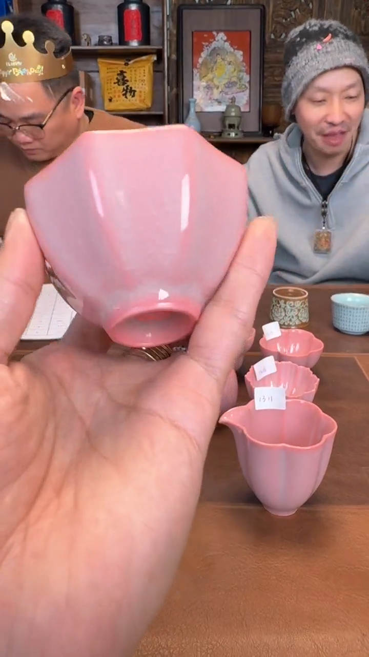 【闪购商品】瓷片@@寒梅凝霜八方杯1307