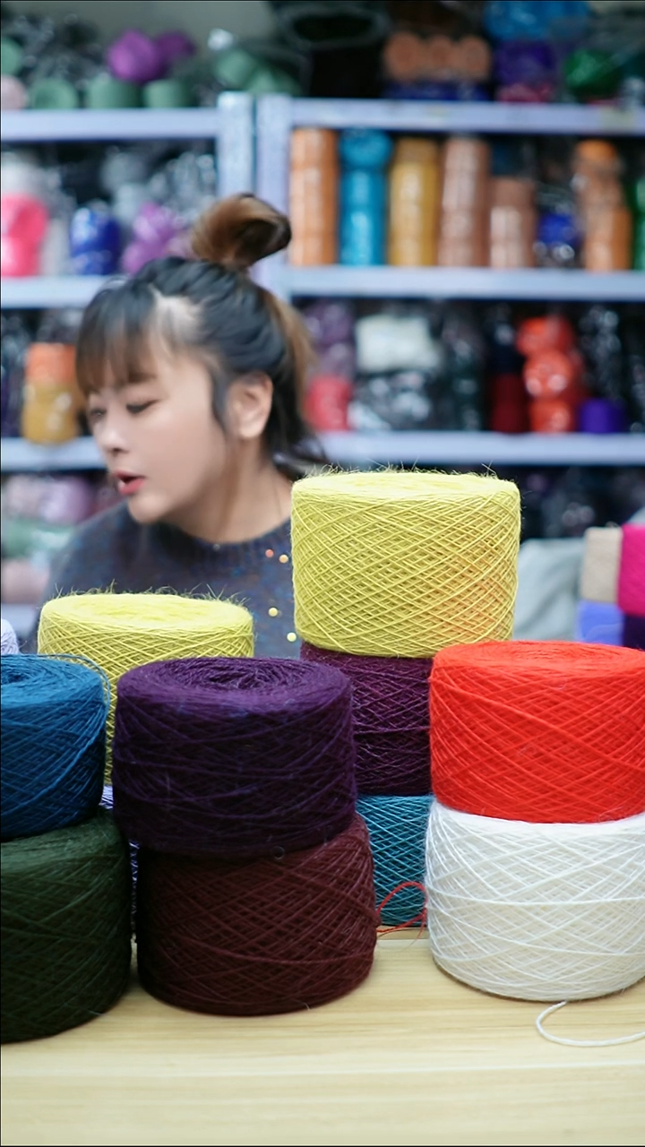 貂毛欢姐手编线A973