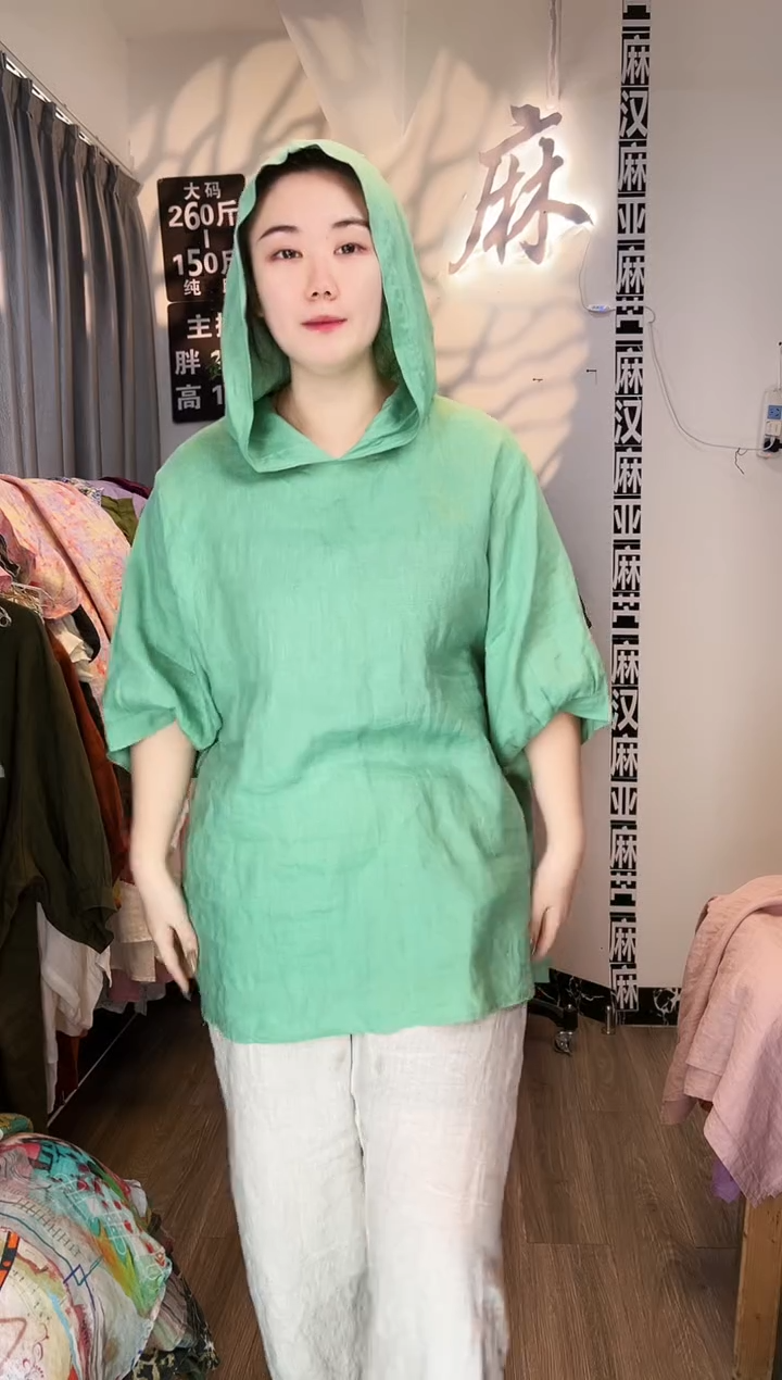 亚麻汉麻苎麻大码女装。