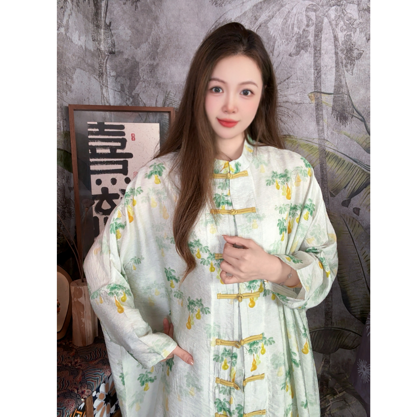 【朝颜】拾忆棉麻新中式春夏款百搭宽松开衫盘扣防晒通勤外套上衣