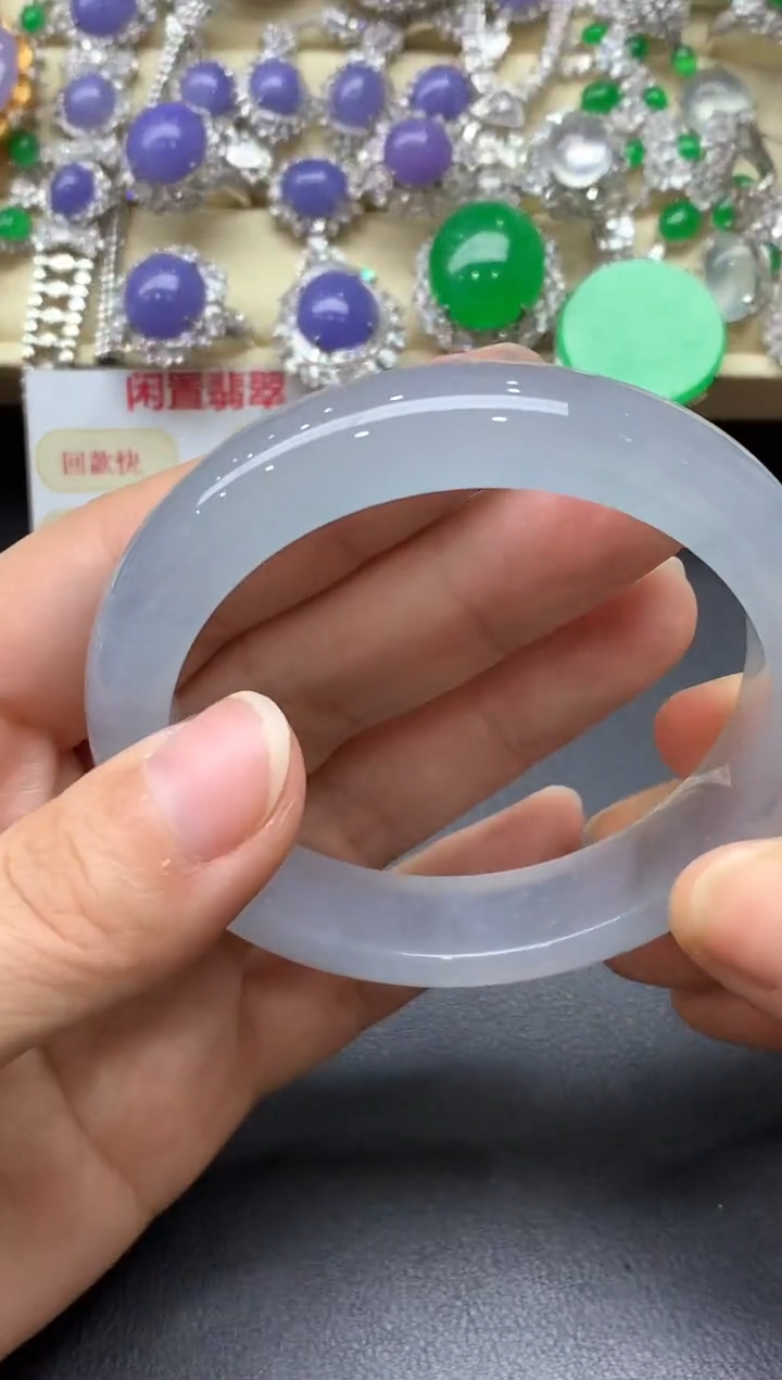 未镶嵌手镯翡翠588-中国好珍宝