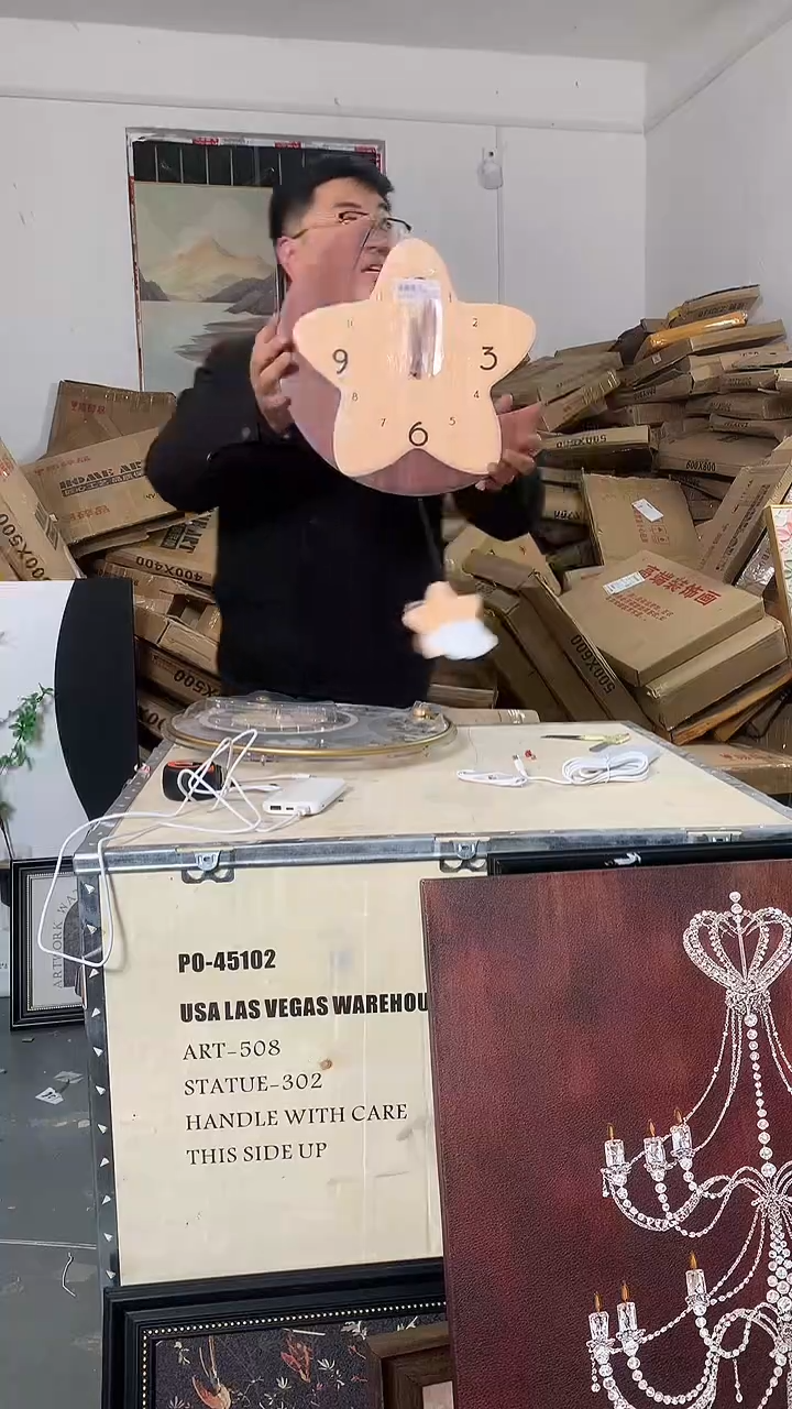 指针款A11月亮钟表画