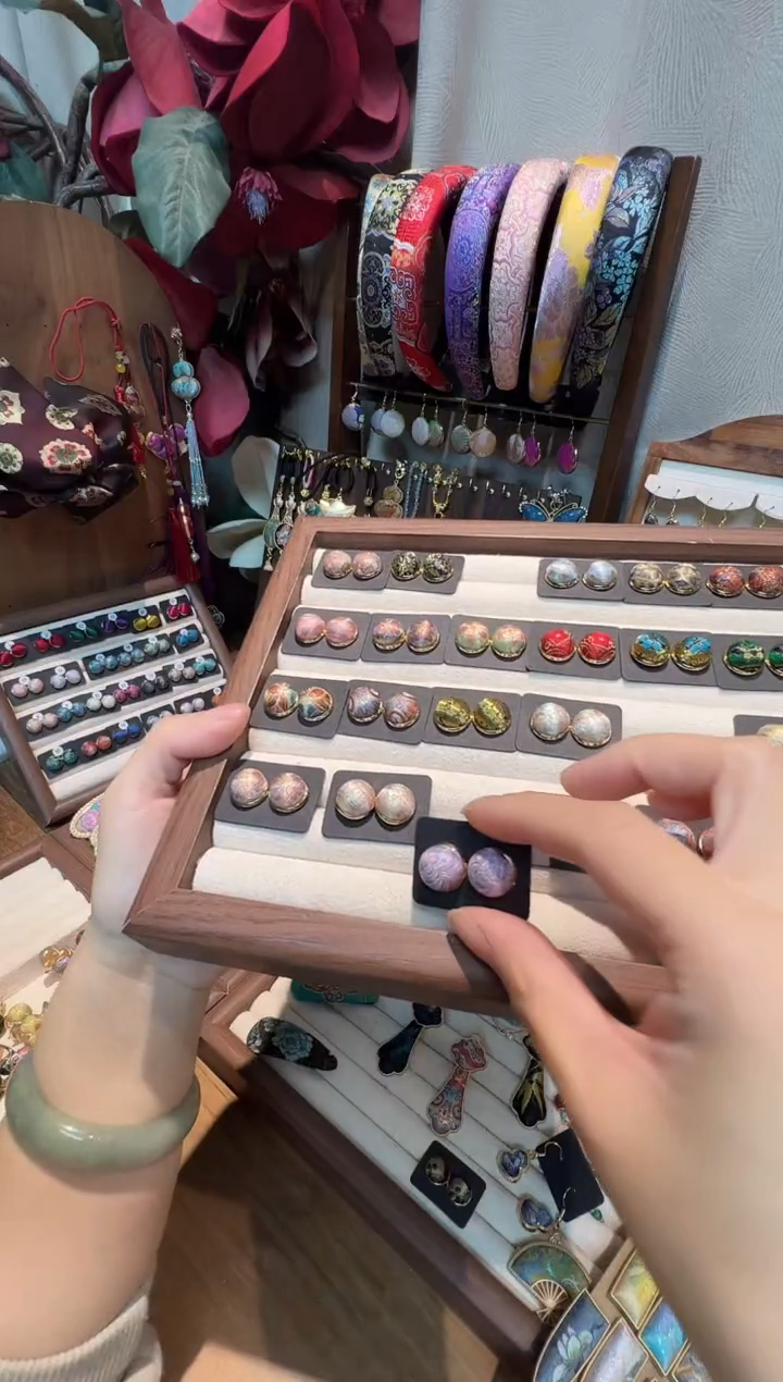 草**熊【孤品车12.1】上久楷凤凰于飞12毫米耳钉