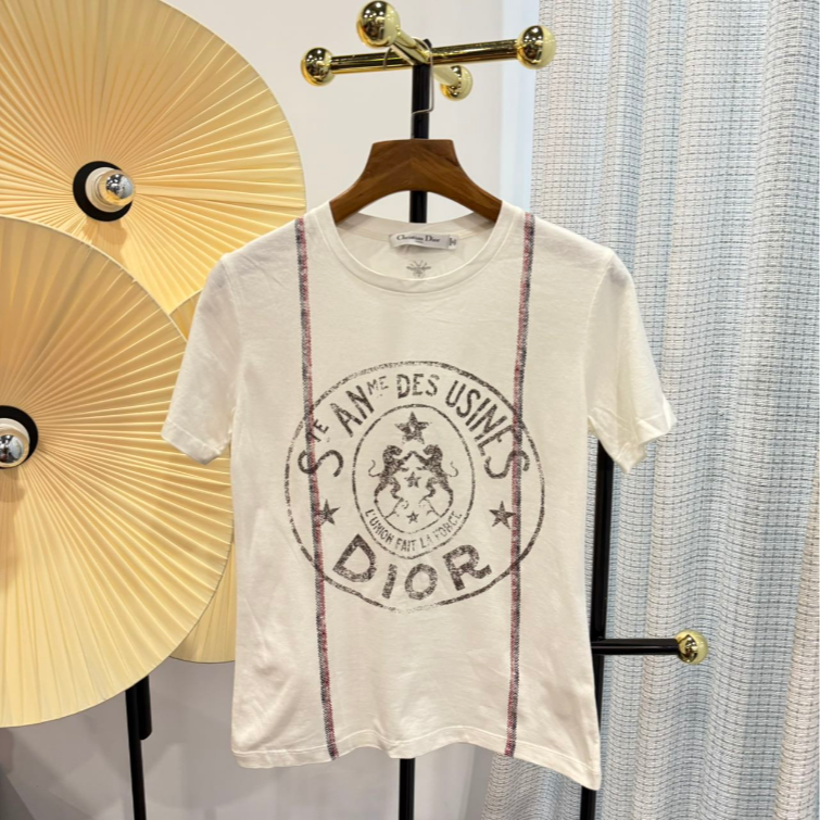 95新 DIOR/迪奥 Dior迪奥 宽松款字母T恤 XS码