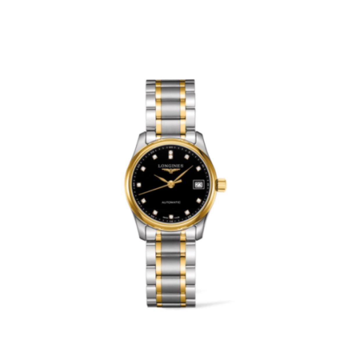 99新 Longines/浪琴 浪琴名匠29间金机械黑盘钻刻 HZ