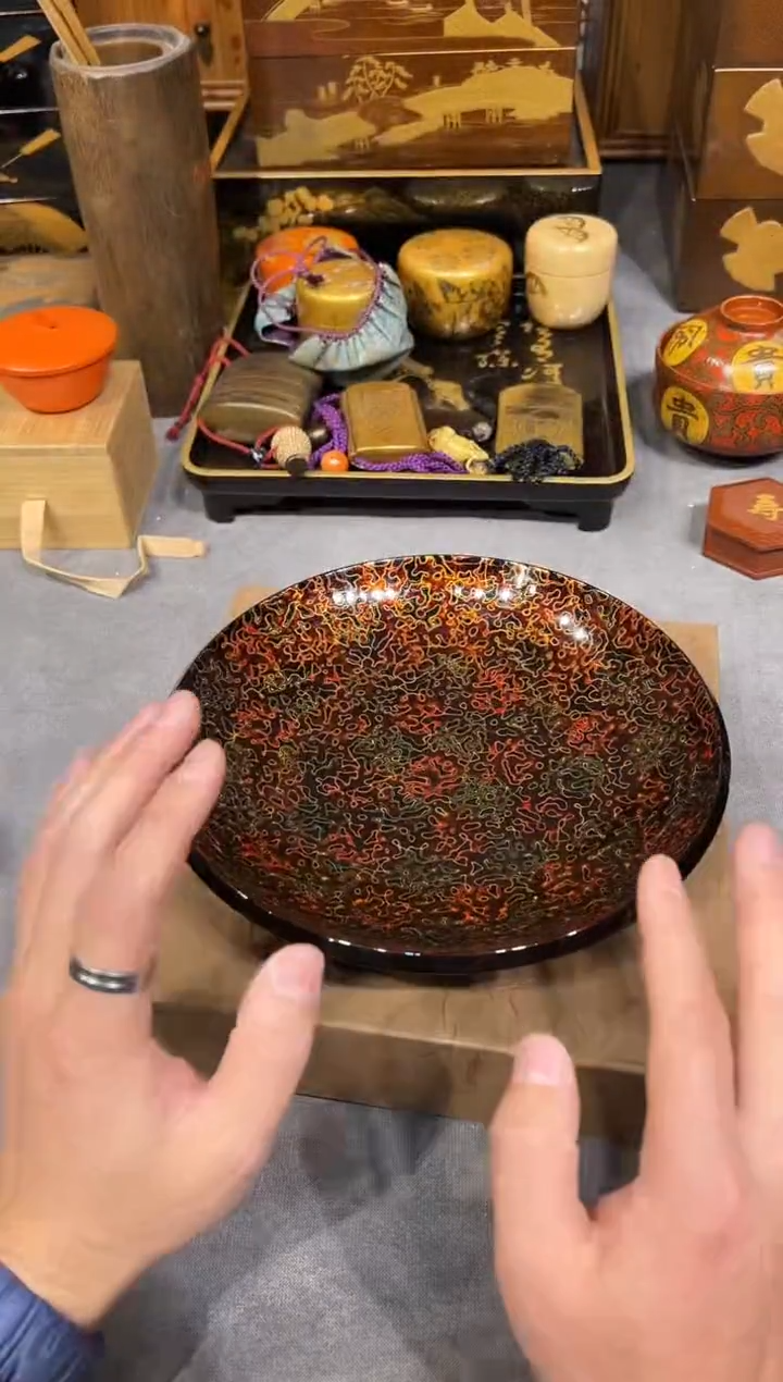 菠萝漆 钵 大漆漆器大漆漆器