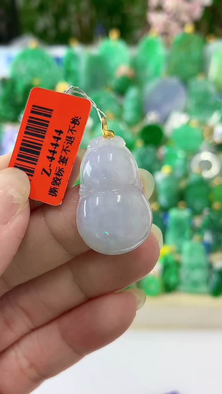 【闪购商品】翡翠颈饰18K金镶嵌挂件