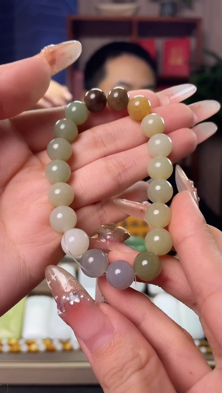 【闪购商品】和田玉手串未镶嵌和田玉多宝手串