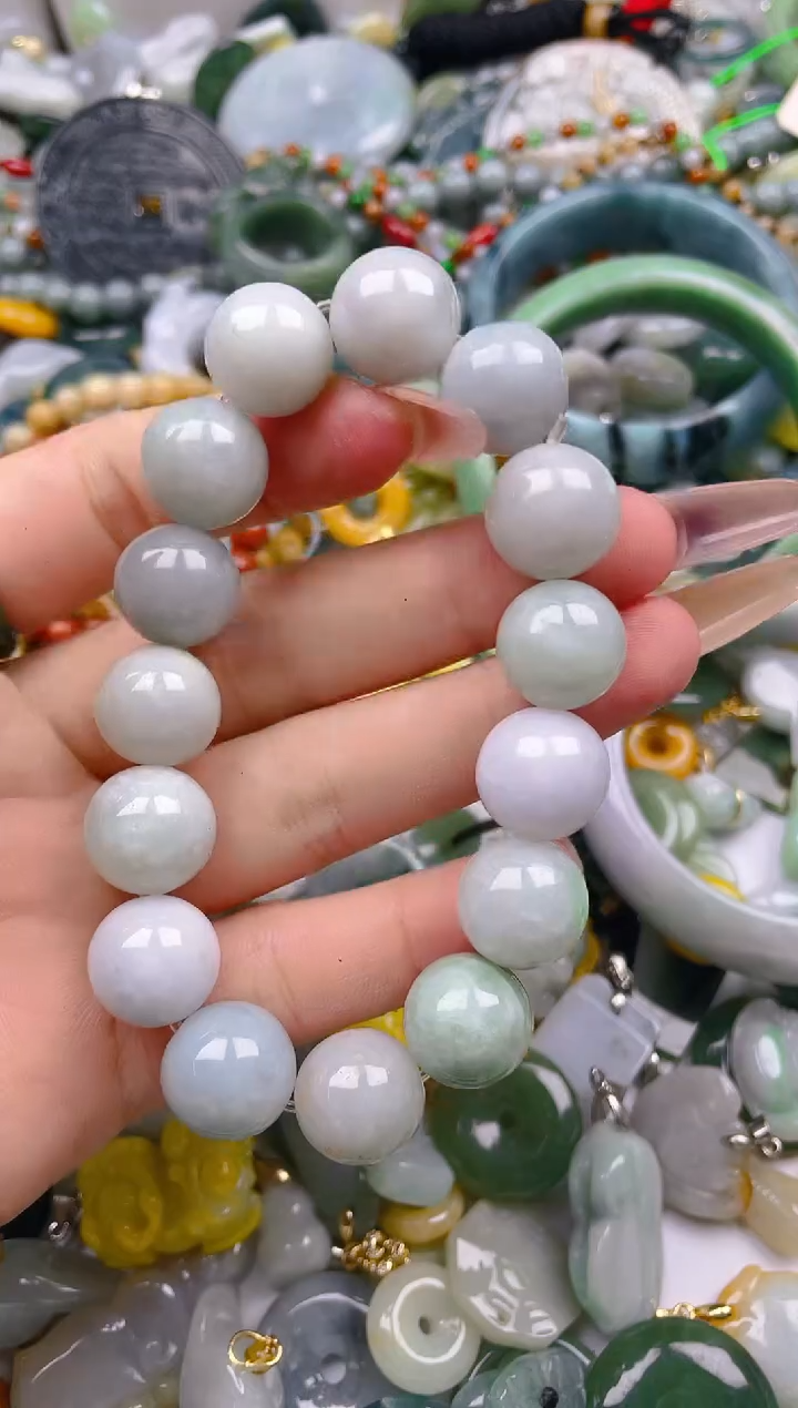 【闪购商品】翡翠颈饰未镶嵌13MM/D/翡翠A货一图一物