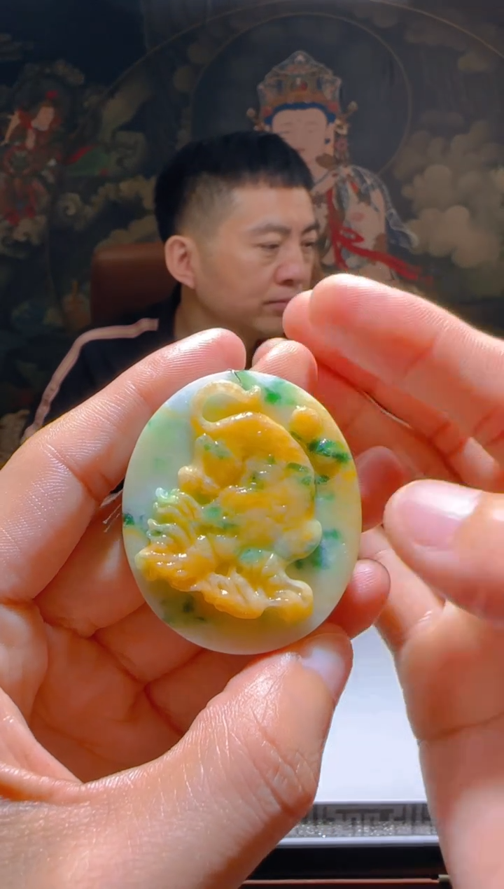 【闪购商品】定制翡翠未镶嵌L-@@QJSX312038