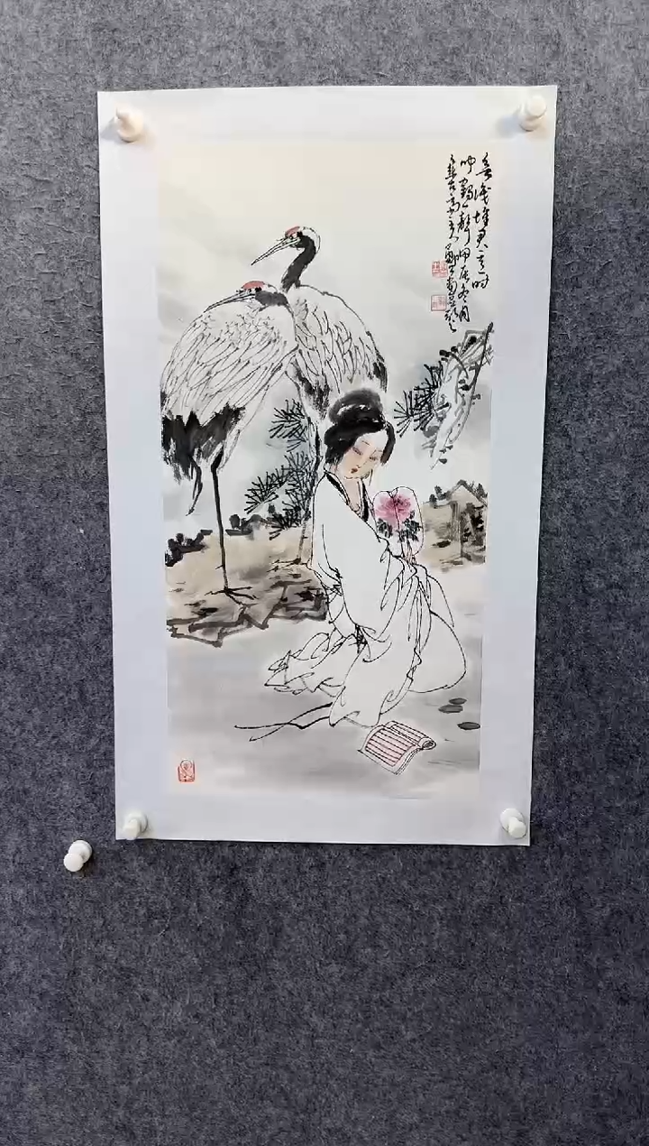 【闪购商品】国画ST-LZG人物绘画作品