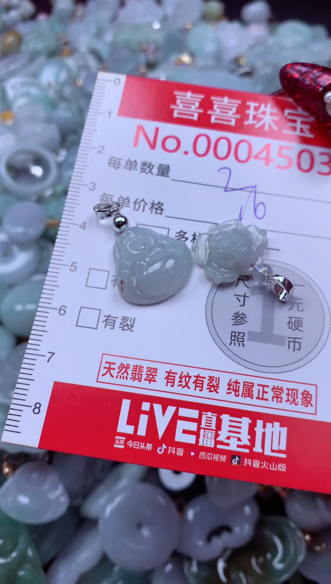 颈饰未镶嵌翡翠4503