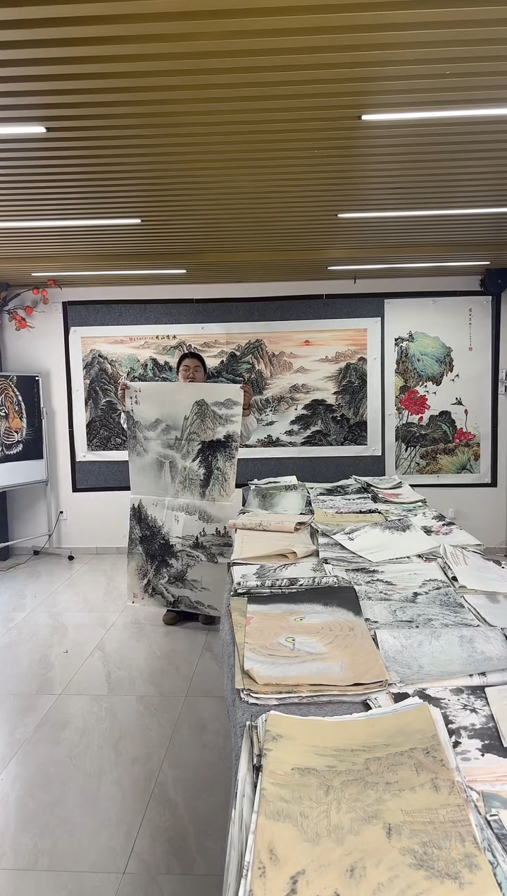 国画丹青专属福利-蒋敏中堂带证书