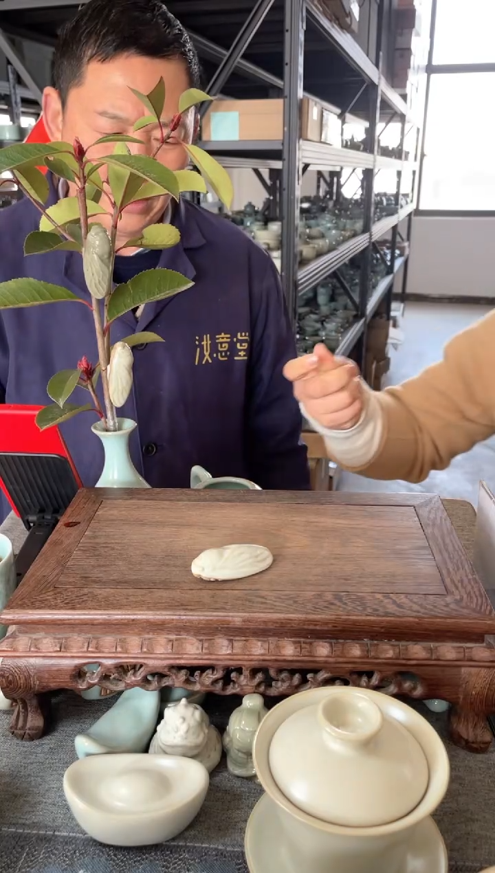 【闪购商品】翠青釉 一鸣惊人 汝意堂